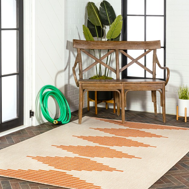 Vinales Diamond Stripe Indoor outdoor Area Rug Jonathan Y