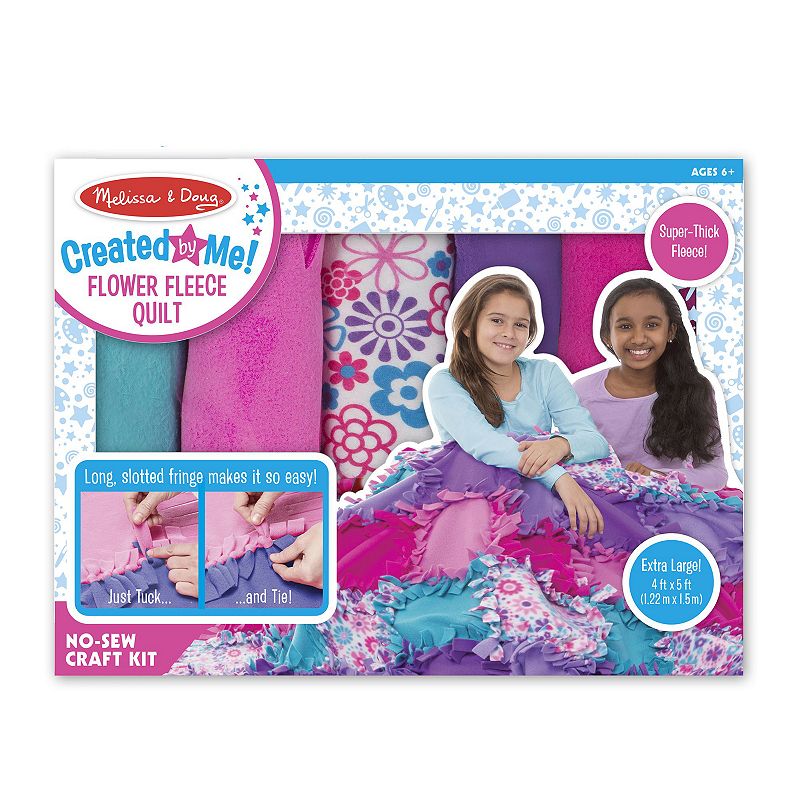 Melissa and Doug Created by Me Flower Fleece Quilt