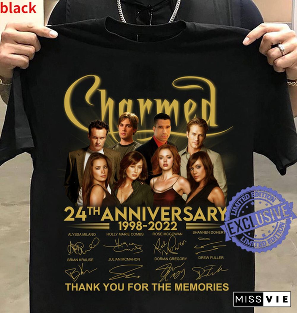 Charmed 24th Anniversary 1998-Signature Thank You for The Memories T-shirt