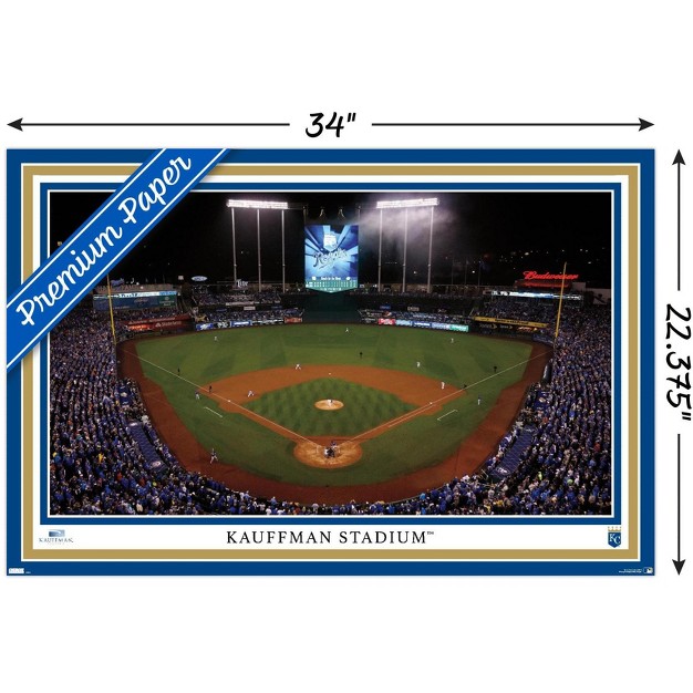 Trends International Mlb Kansas City Royals Kauffman Stadium 22 Unframed Wall Poster Prints