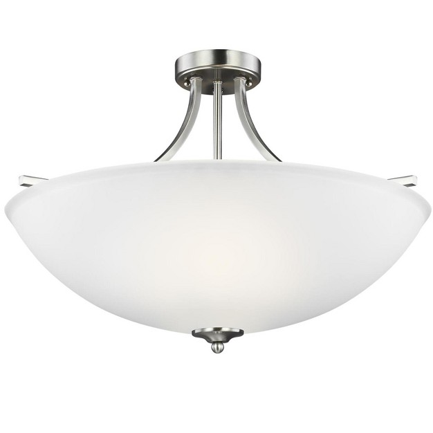 Large Four Light Semi flush Convertible Pendant