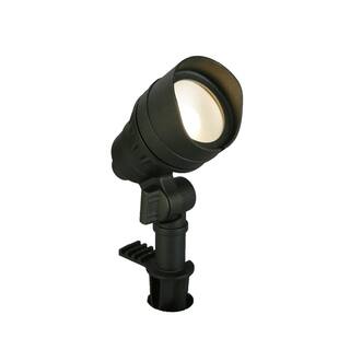 Hampton Bay 4.5-Watt Millennium Black Adjustable Light Color Outdoor Integrated LED Landscape Flood Light IWH1501LS-6