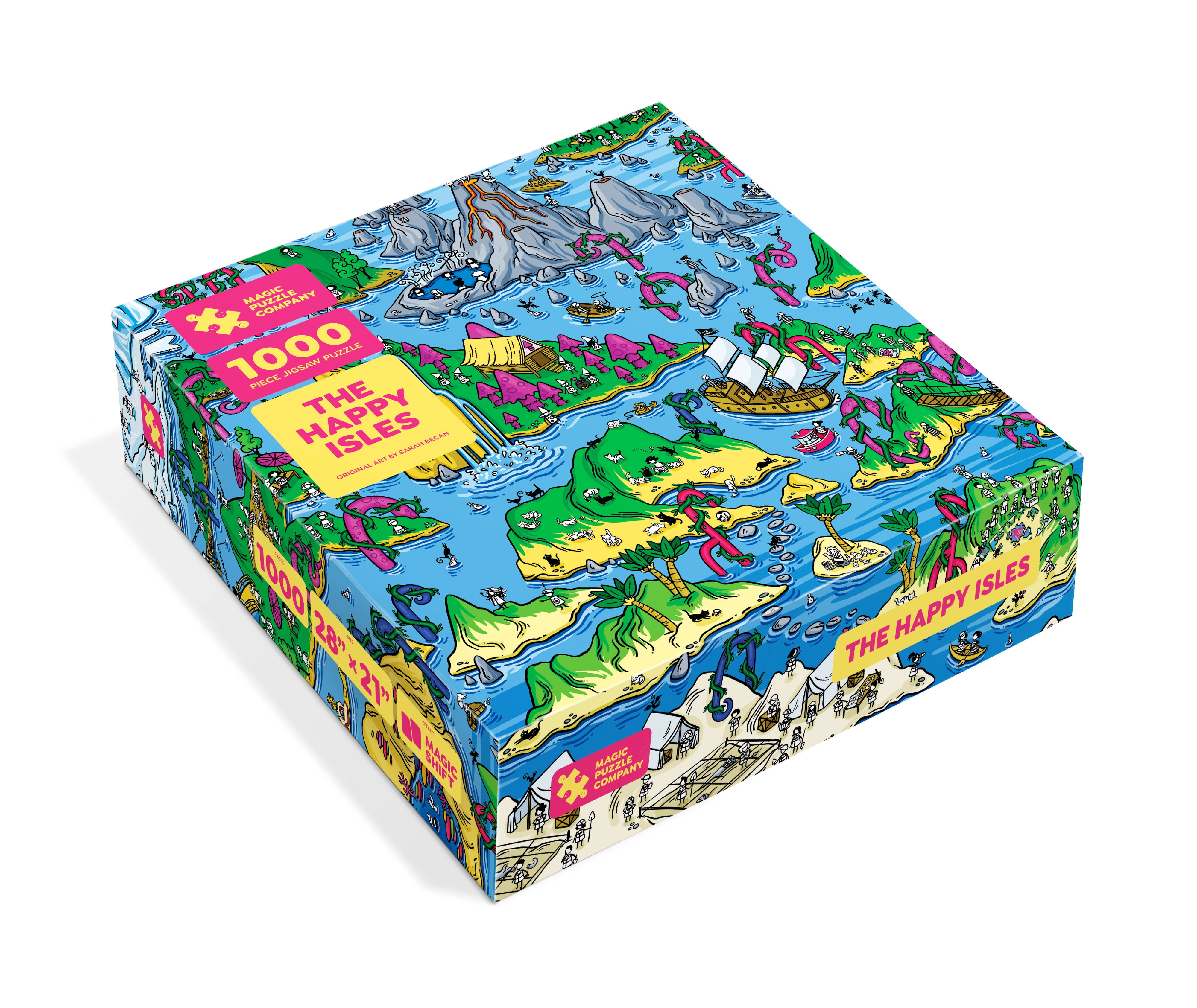 The Happy Isles - 1000-Piece Jigsaw Puzzle from The Magic Puzzle Company