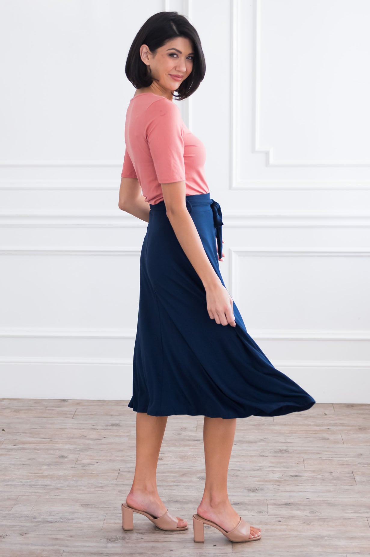 Autumn is calling Modest Tie Waist Skirt