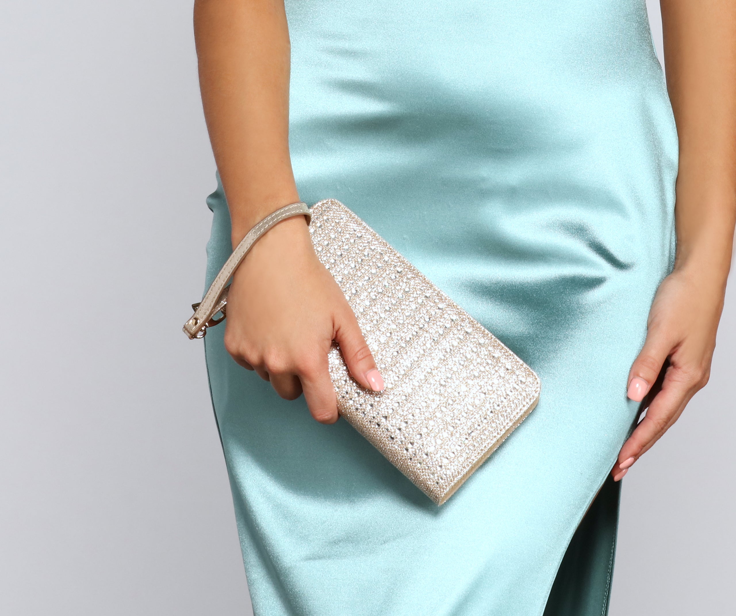 Rhinestone Luxe Clutch