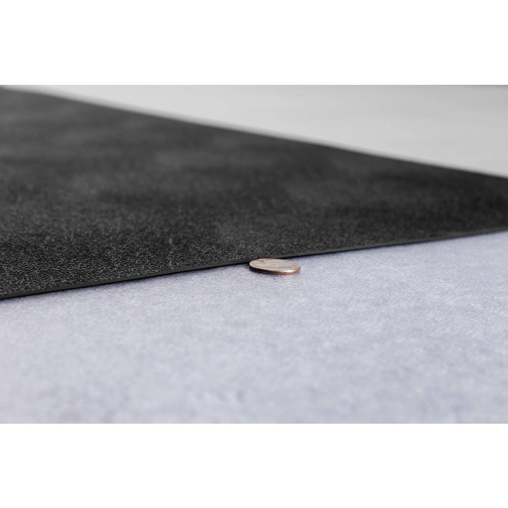 G-Floor Levant 10 ft. x 24 ft. Midnight Black Vinyl Universal Flooring GF55LV1024MB