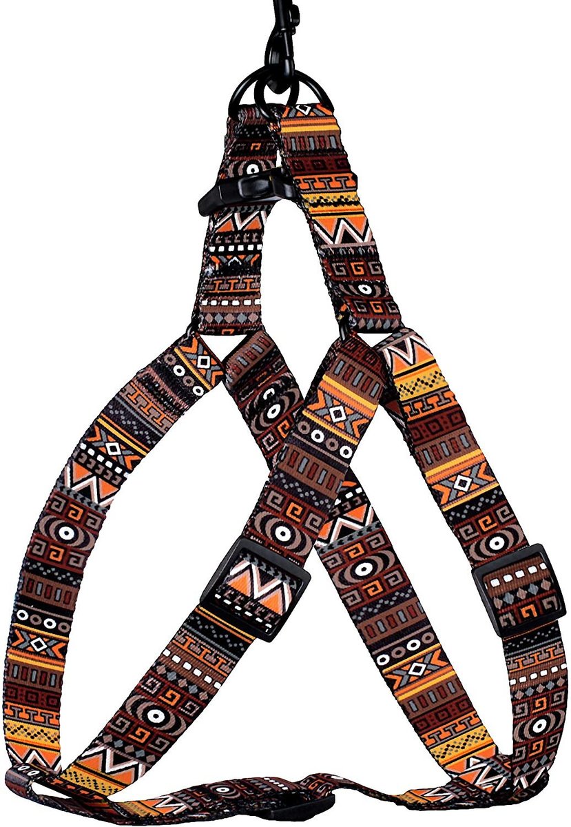 CollarDirect Tribal Pattern Aztec Design Adjustable Nylon Step-in Dog Harness