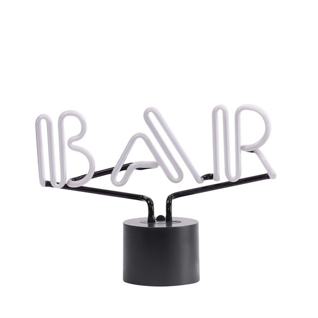 Amped Co Neon Desk Light With Real Neon Bar Text Classic