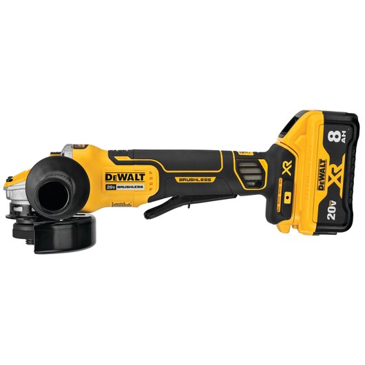 DEWALT DCG415W1 5-in 20-volt Max-Amp Paddle Switch Brushless Cordless Angle Grinder (Charger Included and 1-Battery)