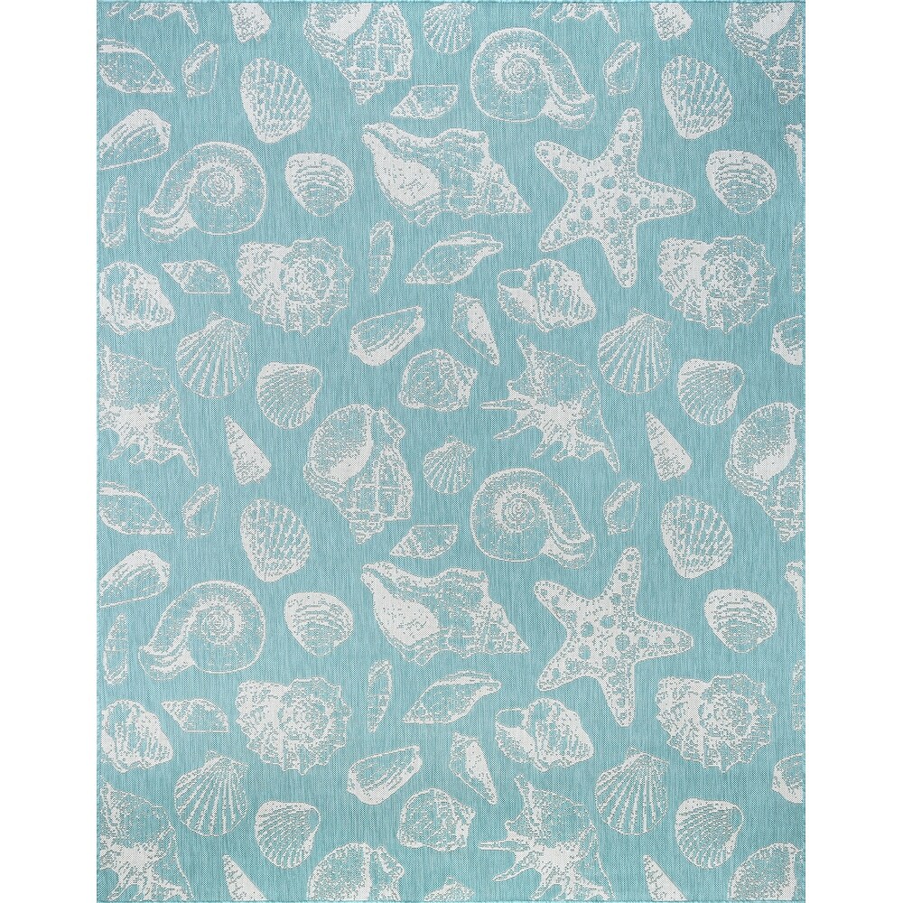 Exo Coastal Graphic Print Indoor/Outdoor Area Rug