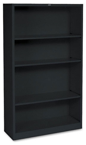 Metal Bookcase  4 Shelf  34 1/2 quotx12 5/8 quotx59 quot  Transitional   Bookcases   by BisonOffice  Houzz