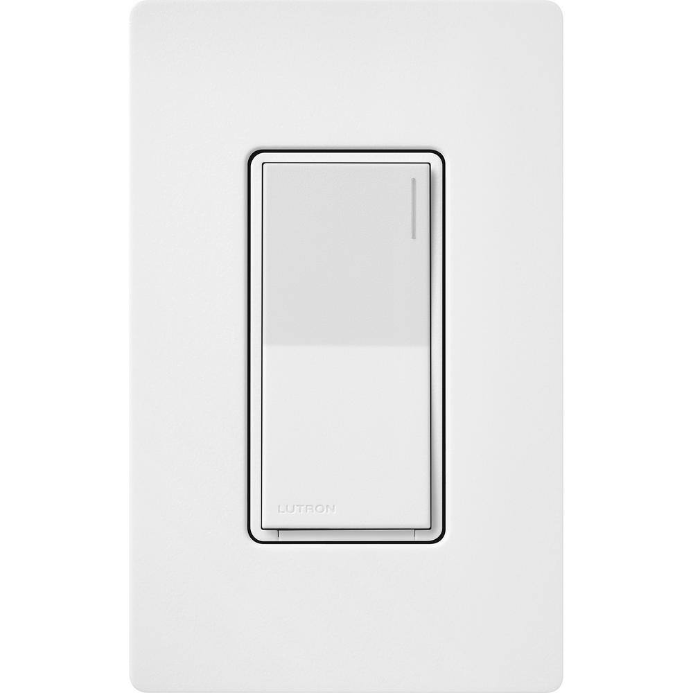 Lutron Sunnata Switch for 6A Lighting or 3A 110 HP Motor Single PoleMulti Location Snow (ST-6ANS-SW) ST-6ANS-SW