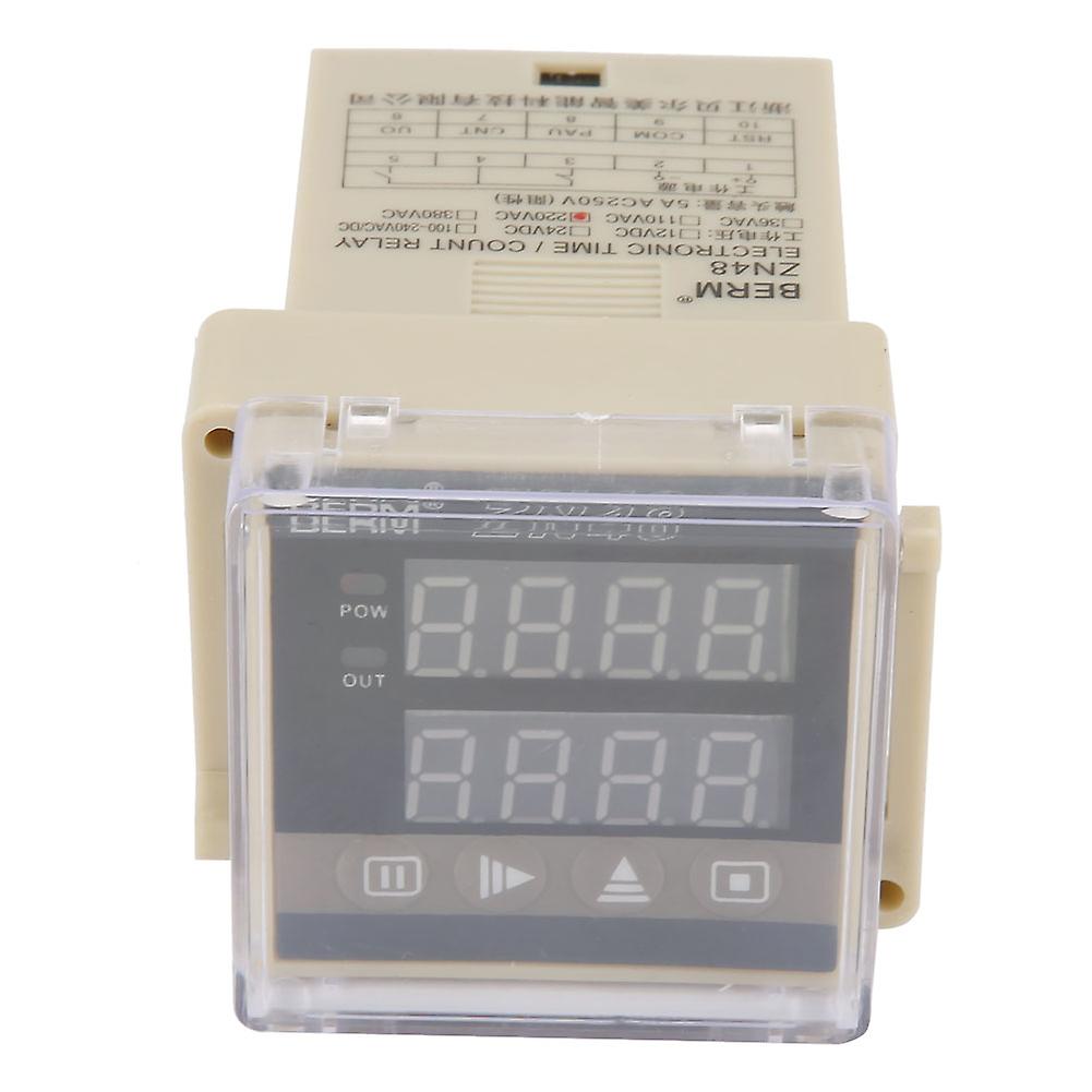 Zn48 Digital Time Relay Counter Multifunction Rotating Speed Frequency Meter Ac220v