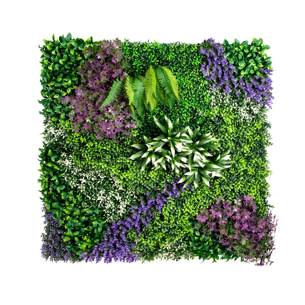 Pq71 Garden Supplies UV Protected Faux Grass Fence Backdrop Artificial Boxwood Panel Hedge Wall for Wedding Backyard Decor