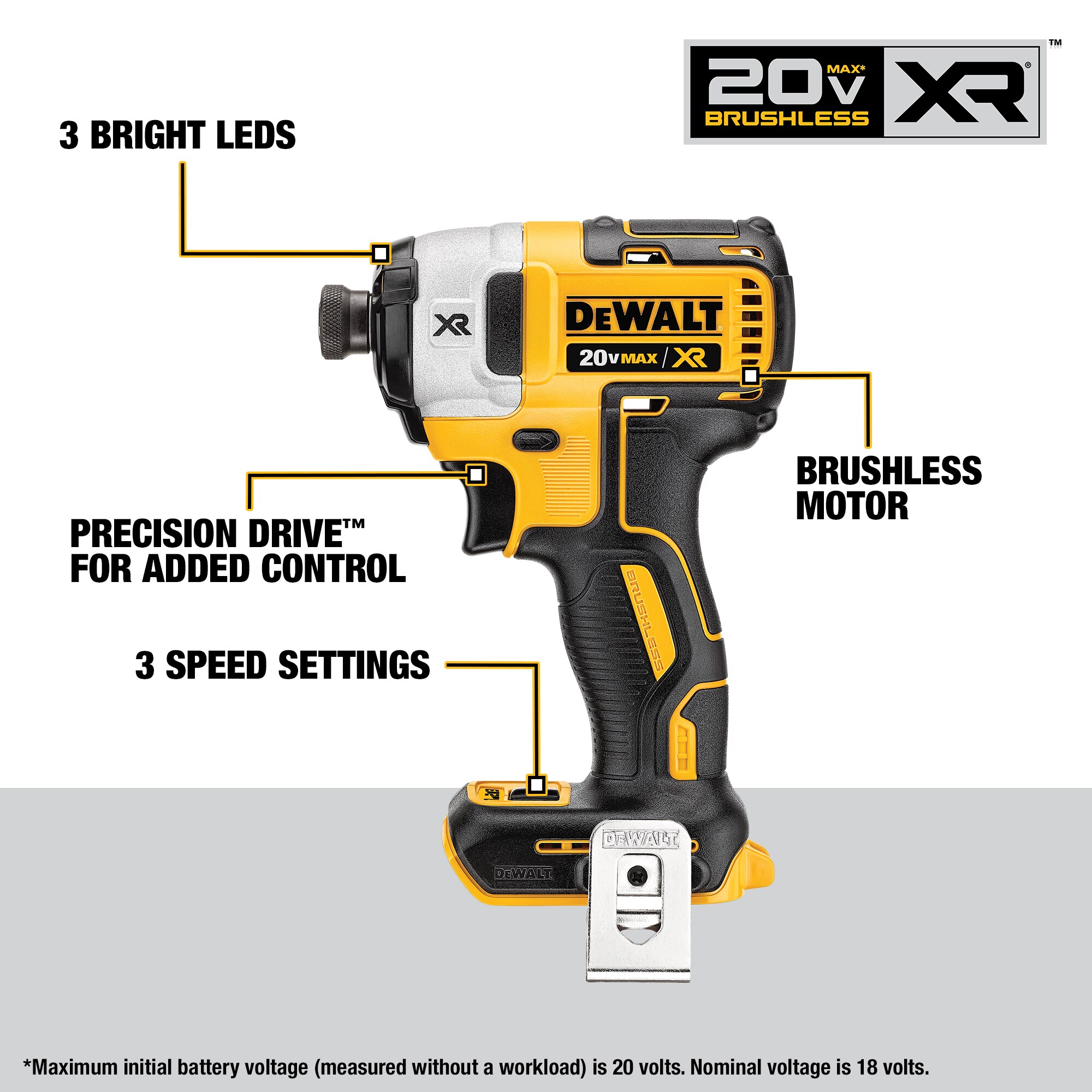 DeWalt DCK249E1M1 20V MAX XR Compact Hammer Drill/Driver 2-Tool Combo Kit w/ (1)2 Ah and (1)4 Ah Battery