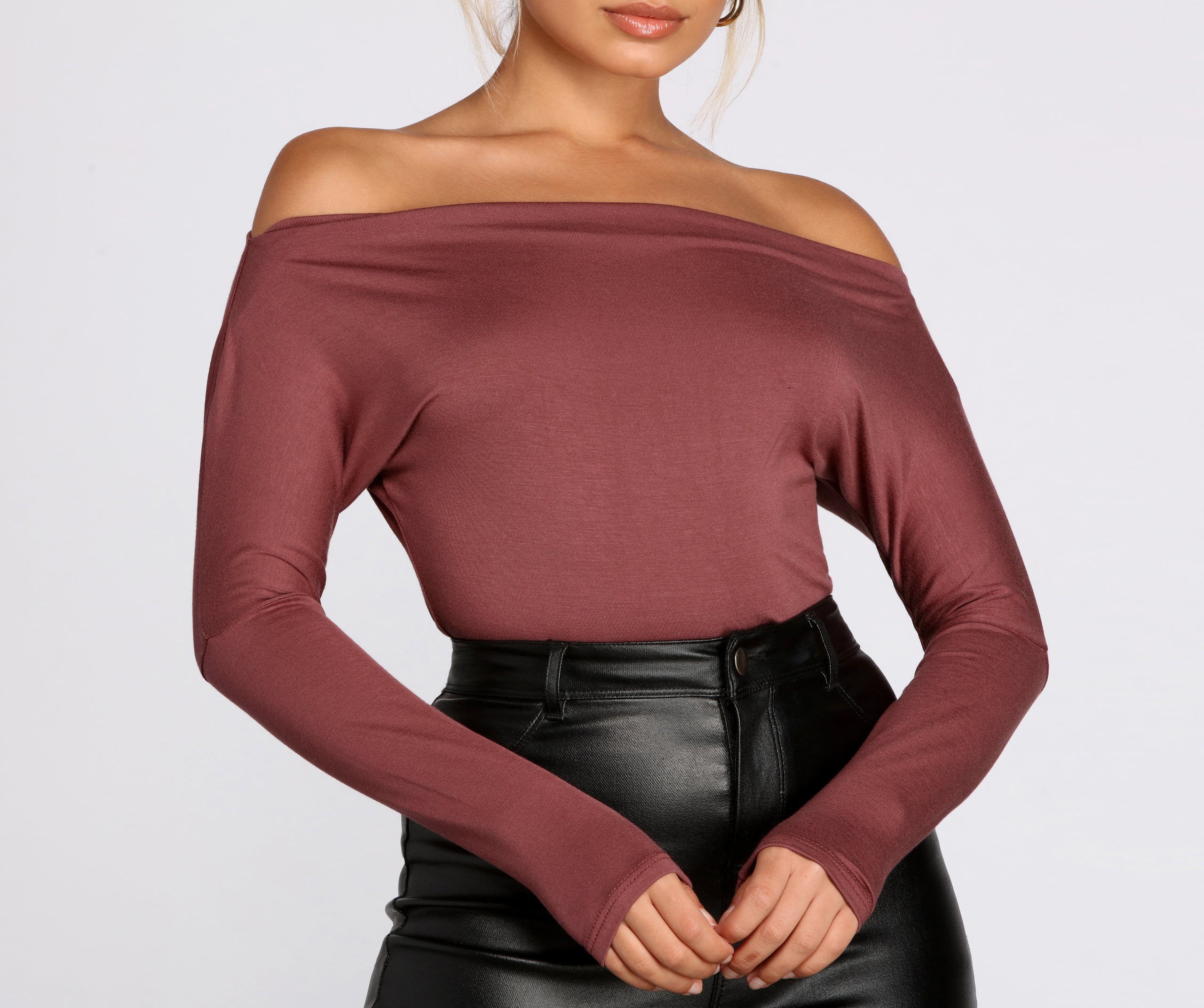 Lovin' Knit Boat Neck Bodysuit