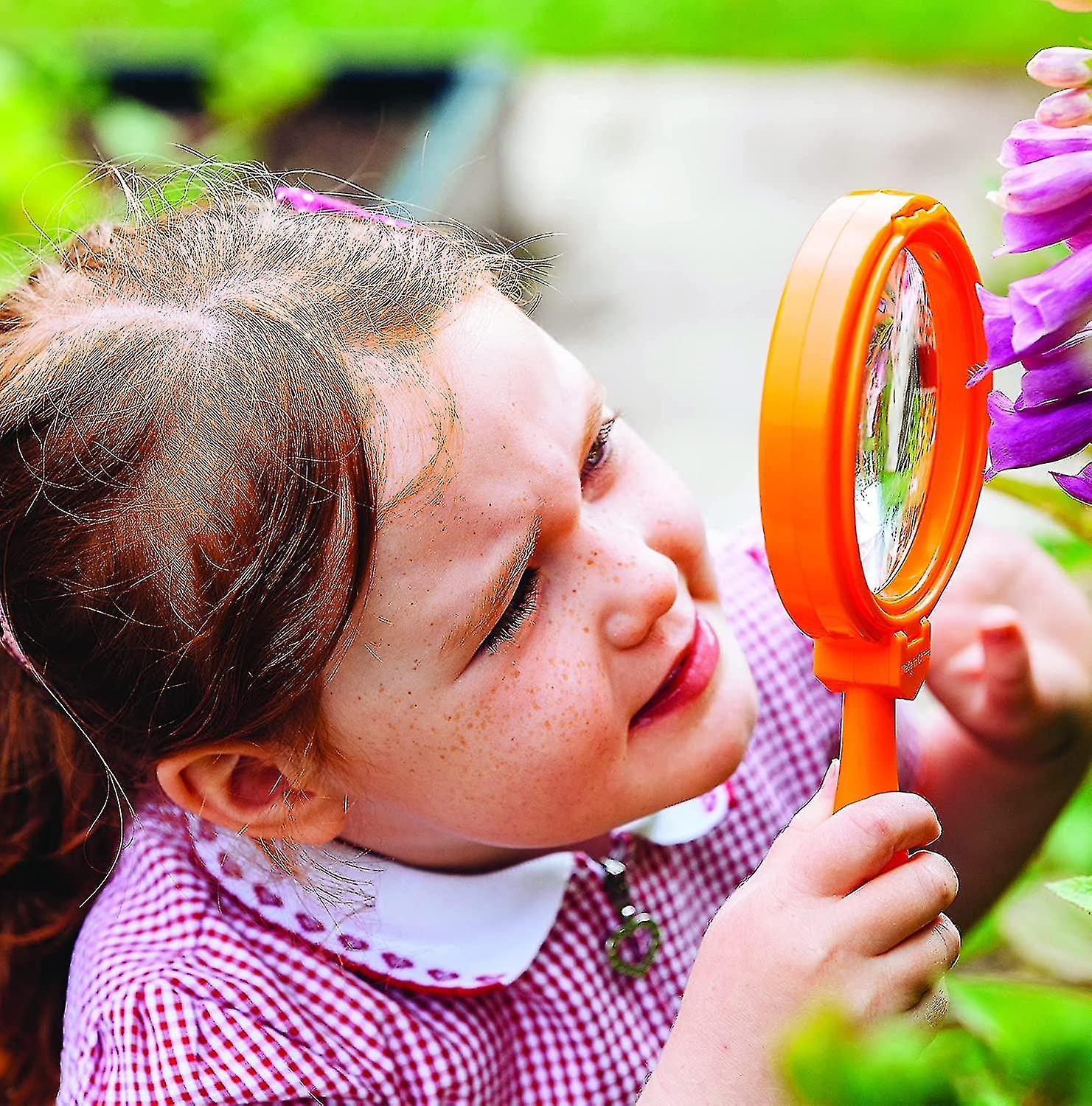 Learning Loupeunbreakable Handheld Plastic Resin Magnifying Glass， Blue， One Piece Battqx