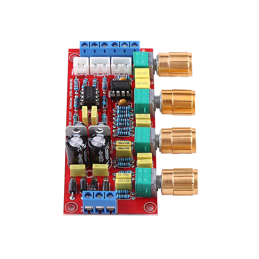 Hifi Preamp Ne5532 Pre-amplifier Tone Board Kits Ac 12v Op-amp Hifi Amplifierassembled Board