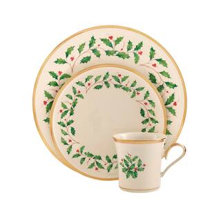 Lenox Holiday 12-Piece Traditional Ivory Bone China Dinnerware Set (Service for 4) 6122048