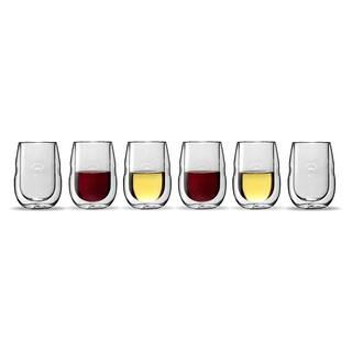 Ozeri Moderna Artisan Series 10 oz. Double Wall Insulated Wine and Beverage Glasses (Set of 6) DW10W-6