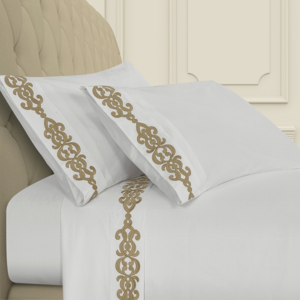 J. Queen New York Imperial Embroidered Sheet Set