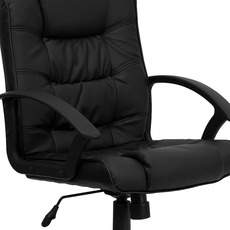 Flash Furniture Lindon Mid-Back LeatherSoft Swivel Office Chair