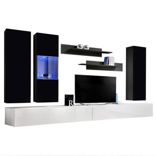 Fly EF5 30TV Wall Mounted Floating Modern Entertainment Center