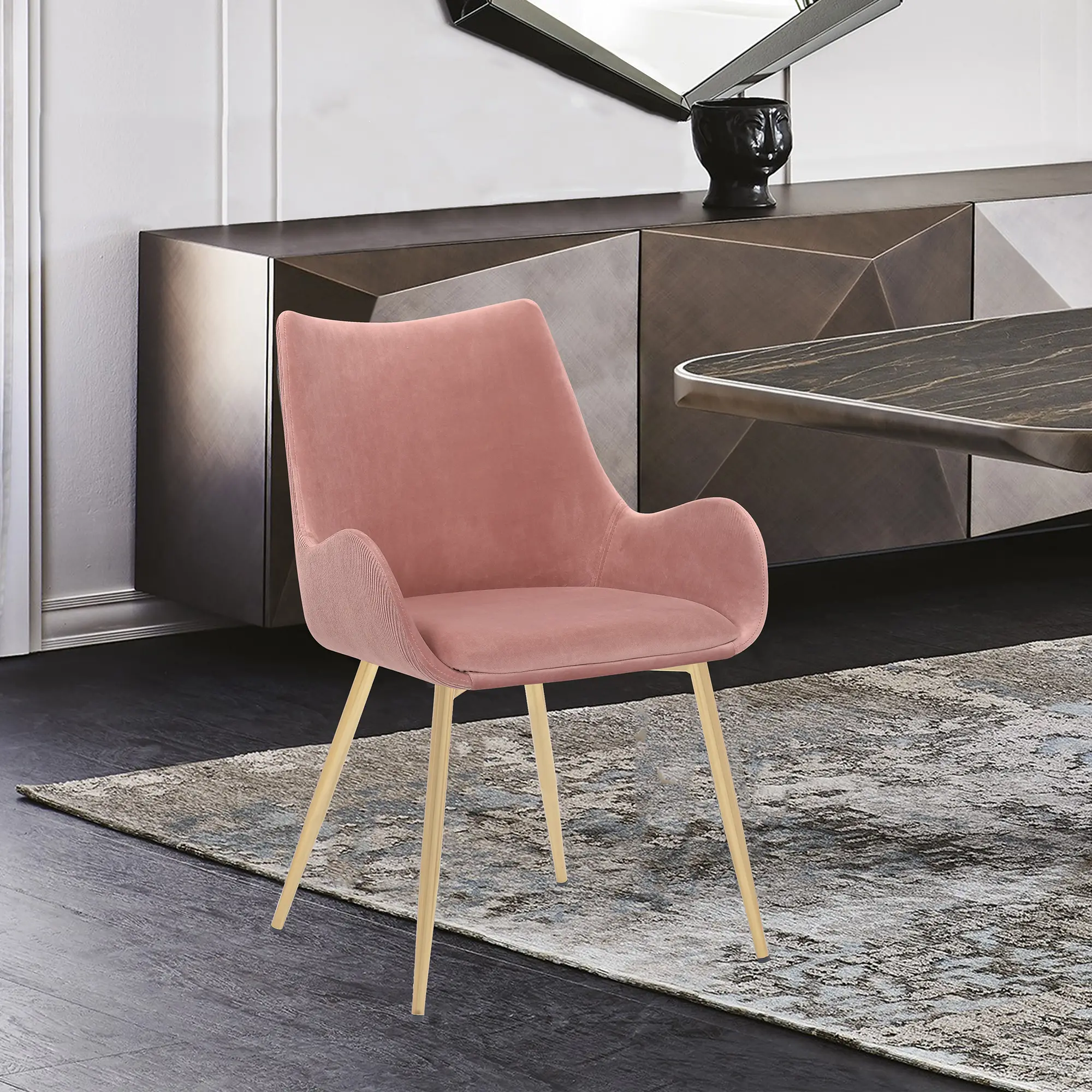 Avery Pink Dining Room Chair