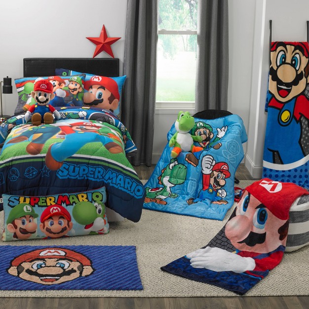  Mario Yoshi Kids x27 Cuddle Pillow Green