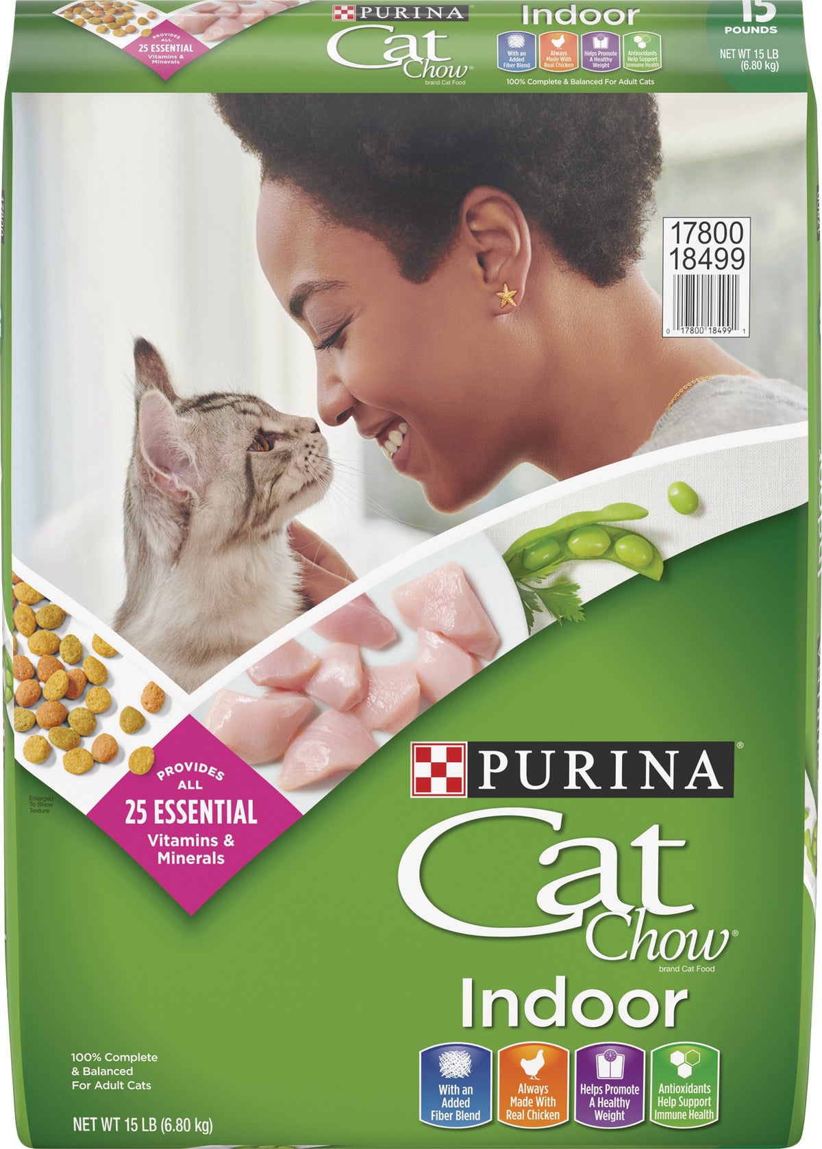 Purina Cat Chow Indoor Formula Dry Cat Food 15 Lb.