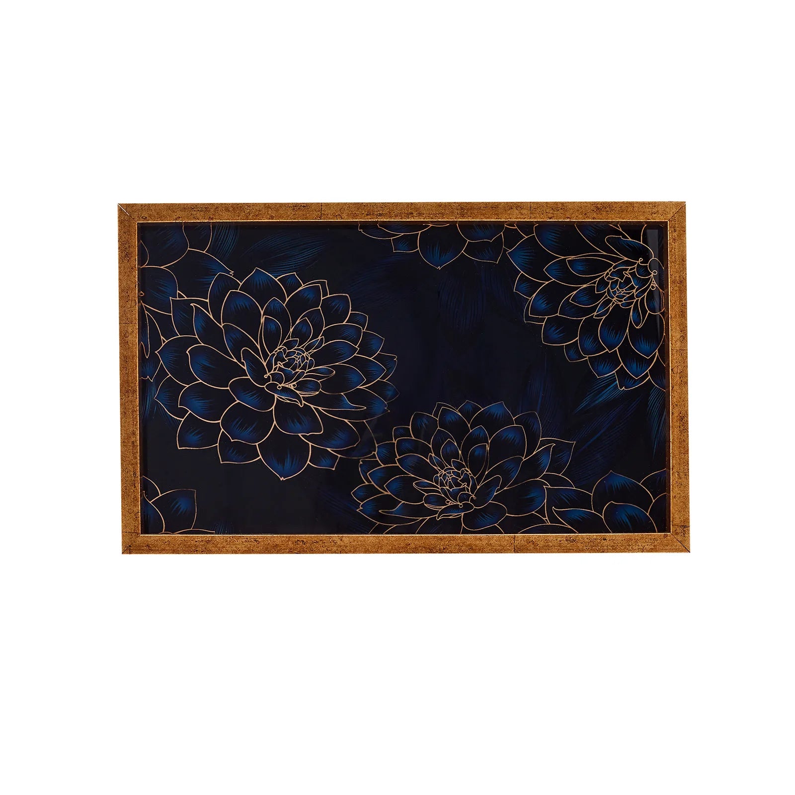 Karaca Home Deep Forest Tray Navy Blue 40X25 Cm 300.21.02.0442