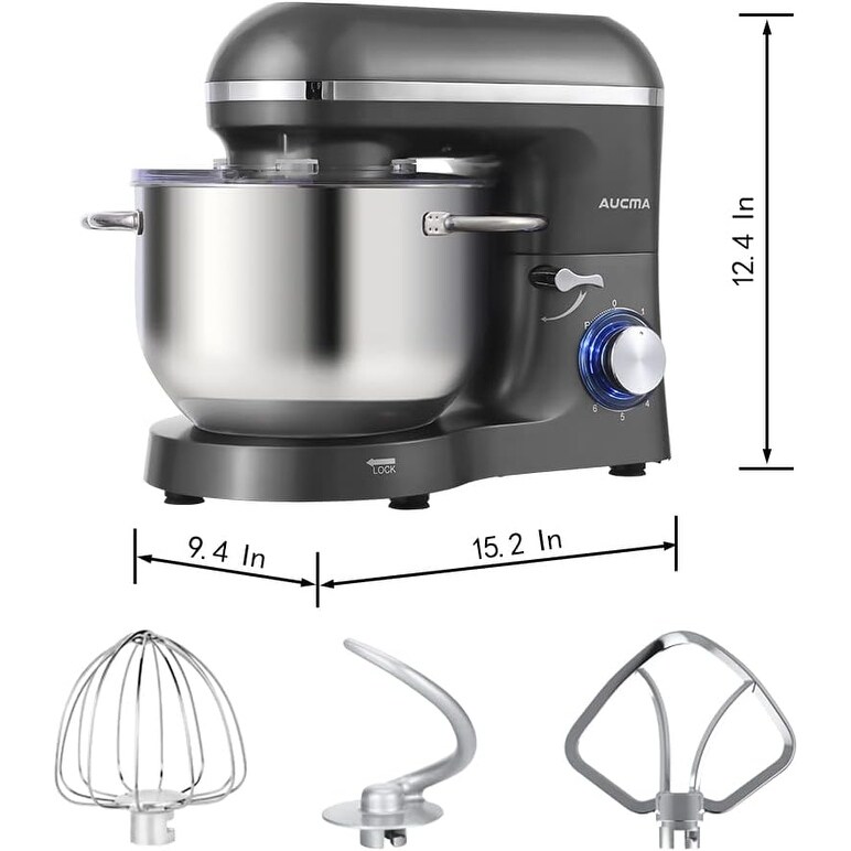 Kitchen Electric Mixer with Dough Hook  Wire Whip and Beater