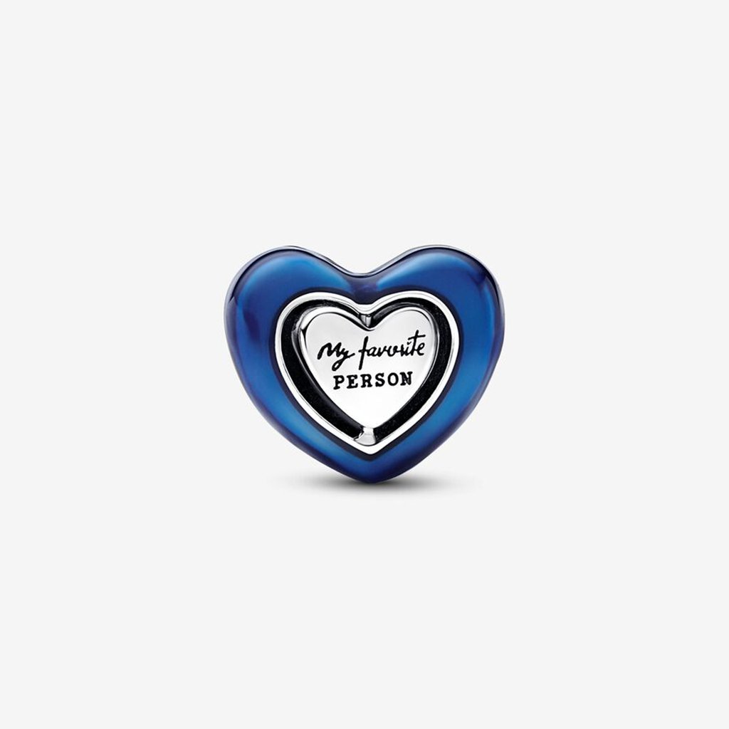 PANDORA  Spinnable Heart Charm in Blue