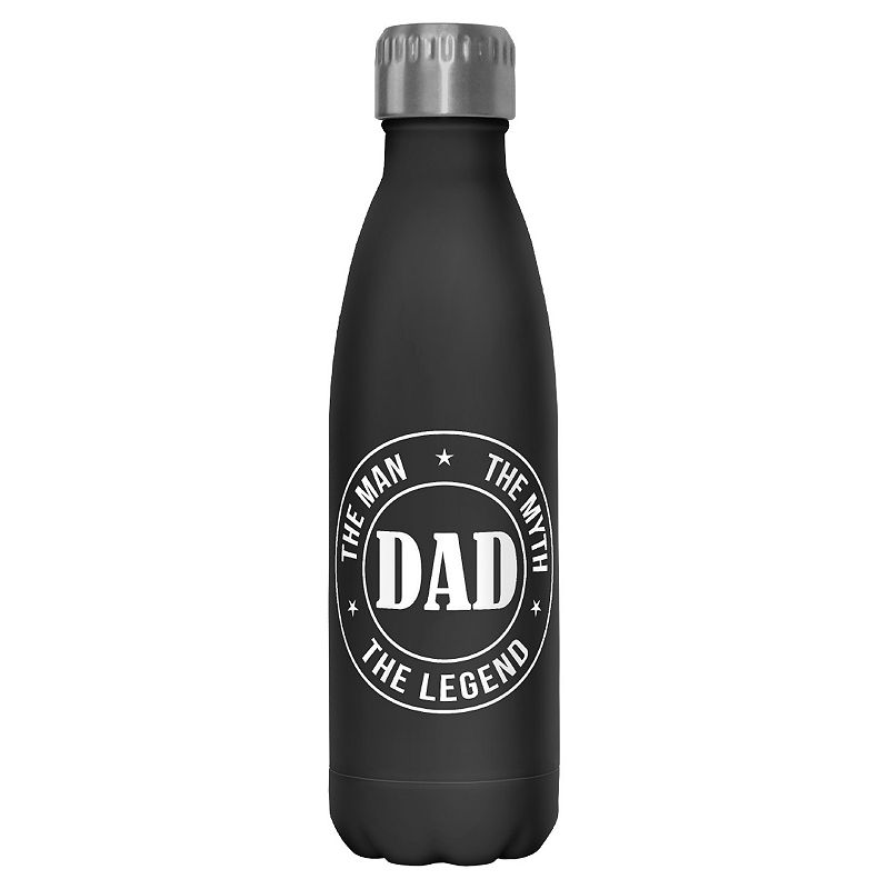 Dad The Man， The Myth， The Legend Badge 17-oz. Stainless Steel Bottle