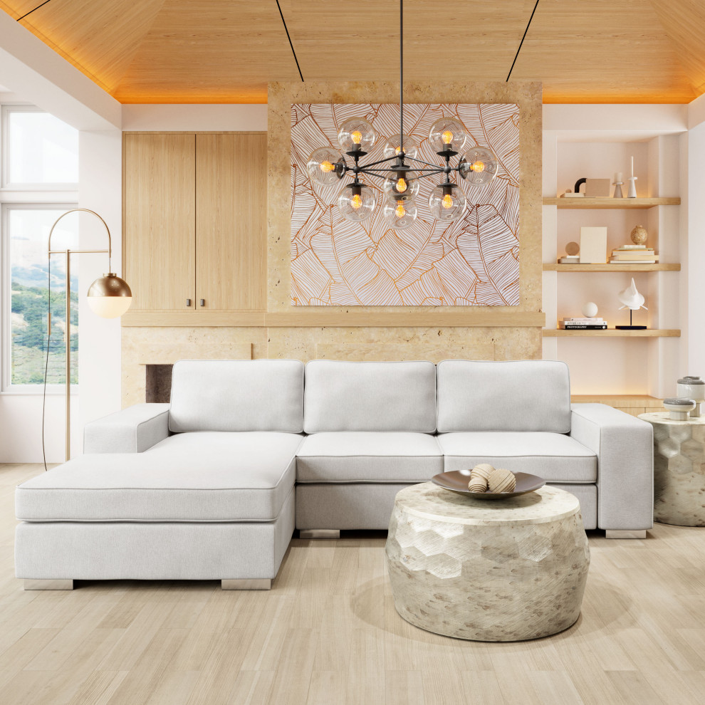 Brickell Sectional White   Contemporary   Sectional Sofas   by Zuo Modern Contemporary  Houzz