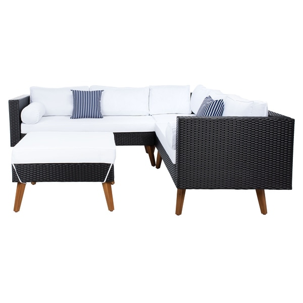 SAFAVIEH Outdoor Living Analon Outdoor Sectional Set