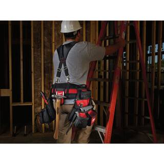 MW General Contractor Work Belt with Suspension Rig and Fastback Folding Knives (2-Pack) 48-22-8120-48-22-1503