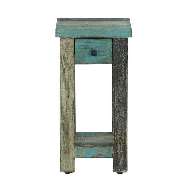 Meader Distressed Mango Wood Small Side Table by Christopher Knight Home