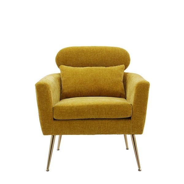 Modern Chenille Accent Chair Armchair Upholstered Reading Chair