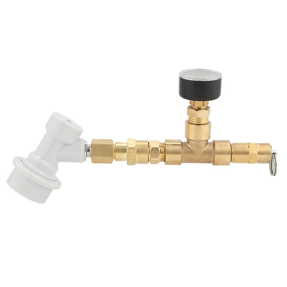 Pressure Regulator Gauge Valve With Connector Assembly Brewing Equipment Accessories0-30psi With White Connector