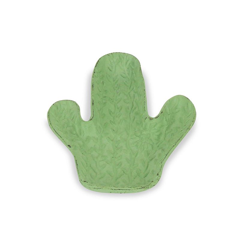 7.75 Ceili Green Cast Iron Cactus Tray