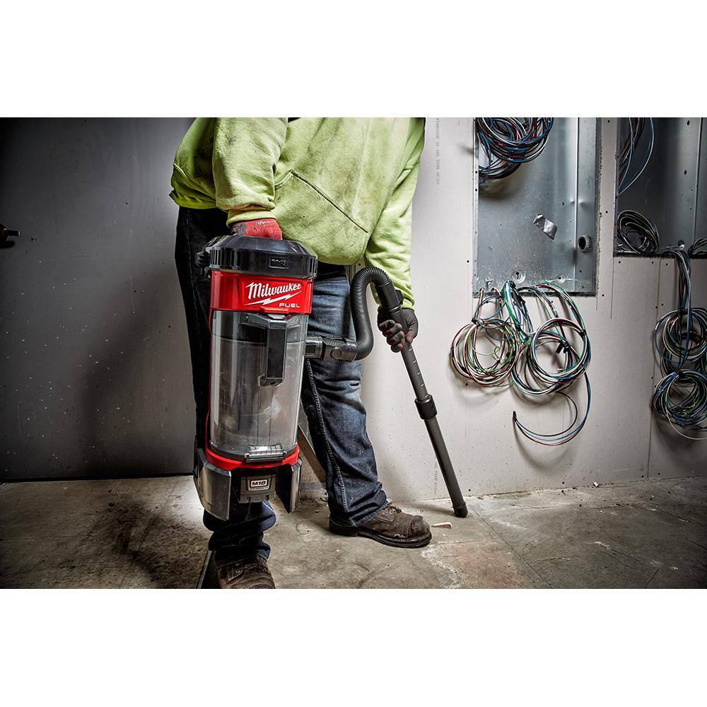 MW M18 FUEL 18-Volt Lithium-Ion Brushless 1 Gal. Cordless 3-in-1 Backpack Vacuum with 8.0 Ah Battery and Rapid Charger 0885-20-48-59-1880