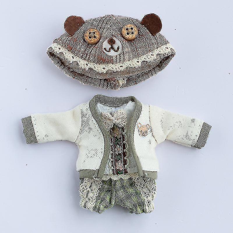 New Ob11 Doll Clothes Casual Hooded Cute Kawaii Coat Denim Jacket Pant