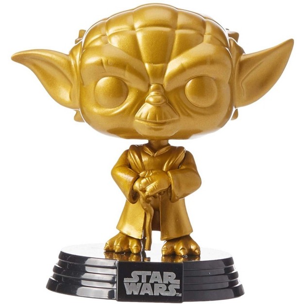 Funko Pop Star Wars 4 Inch Vinyl Figure Metallic Gold Yoda