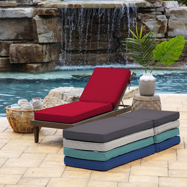 Profoam Evertru Acrylic Outdoor Chaise Lounge Cushion