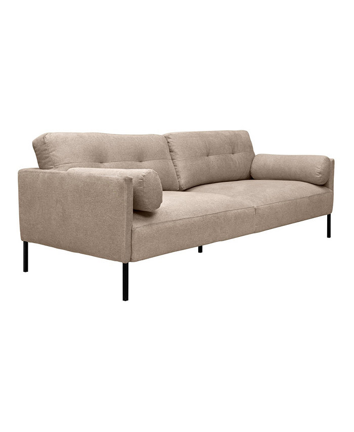 Armen Living Michalina 84 Polyester Nylon with Metal Legs Sofa