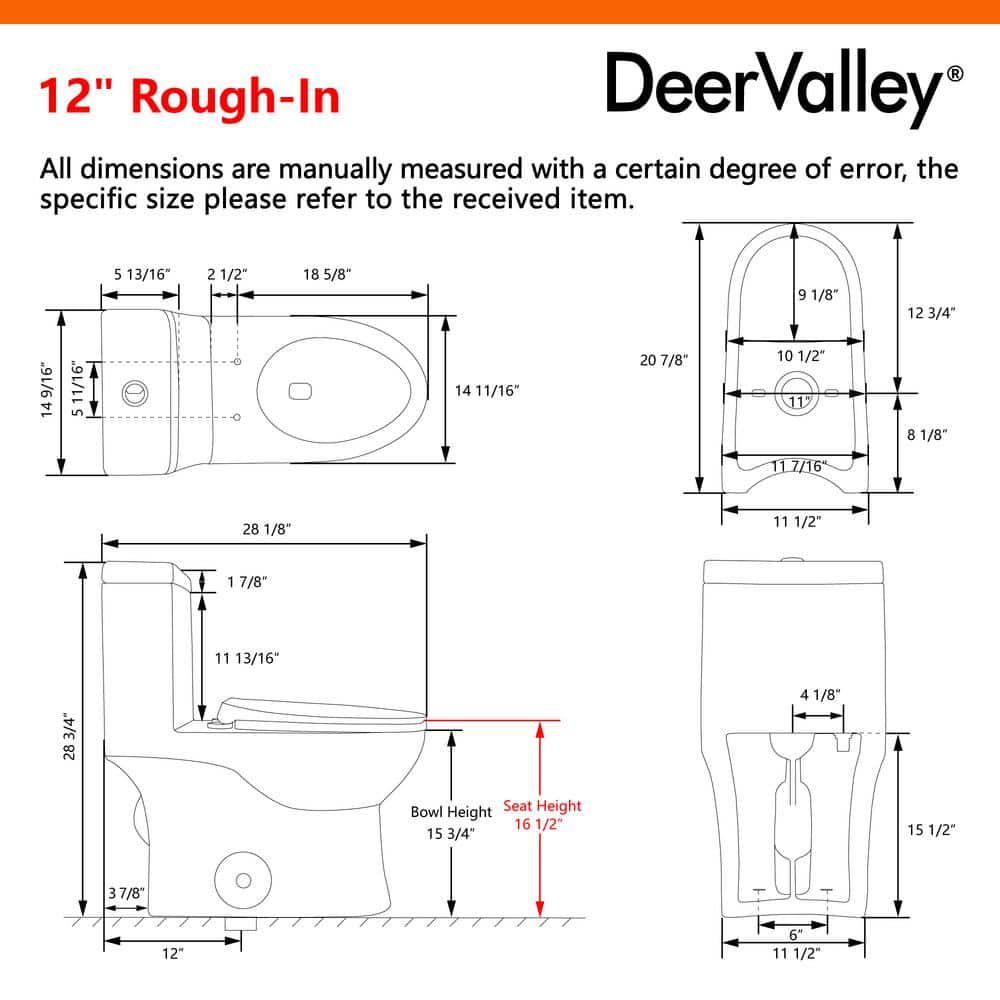 DEERVALLEY Ally 1Piece 08128 GPF Dual Flush Elongated ADA Comfort Height Toilet in Glossy White Seat Included