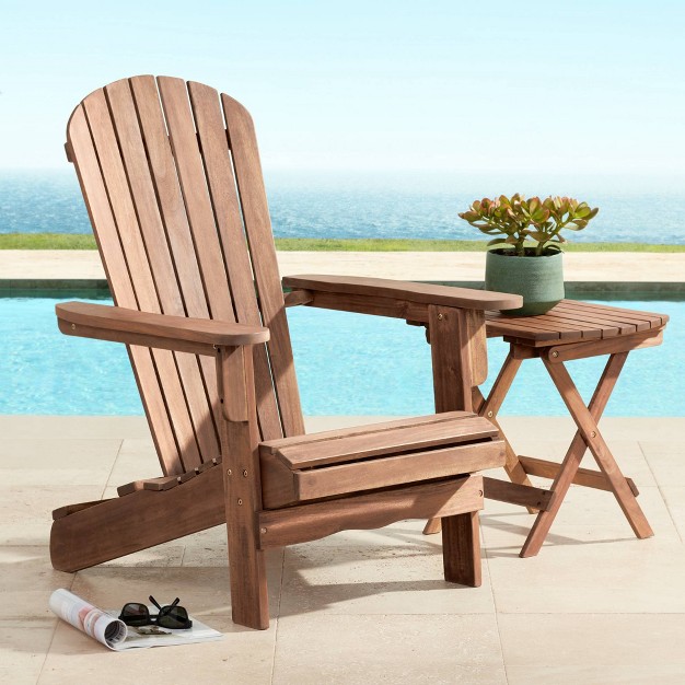 Teal Island Designs Cape Cod Natural Wood Adirondack Chair