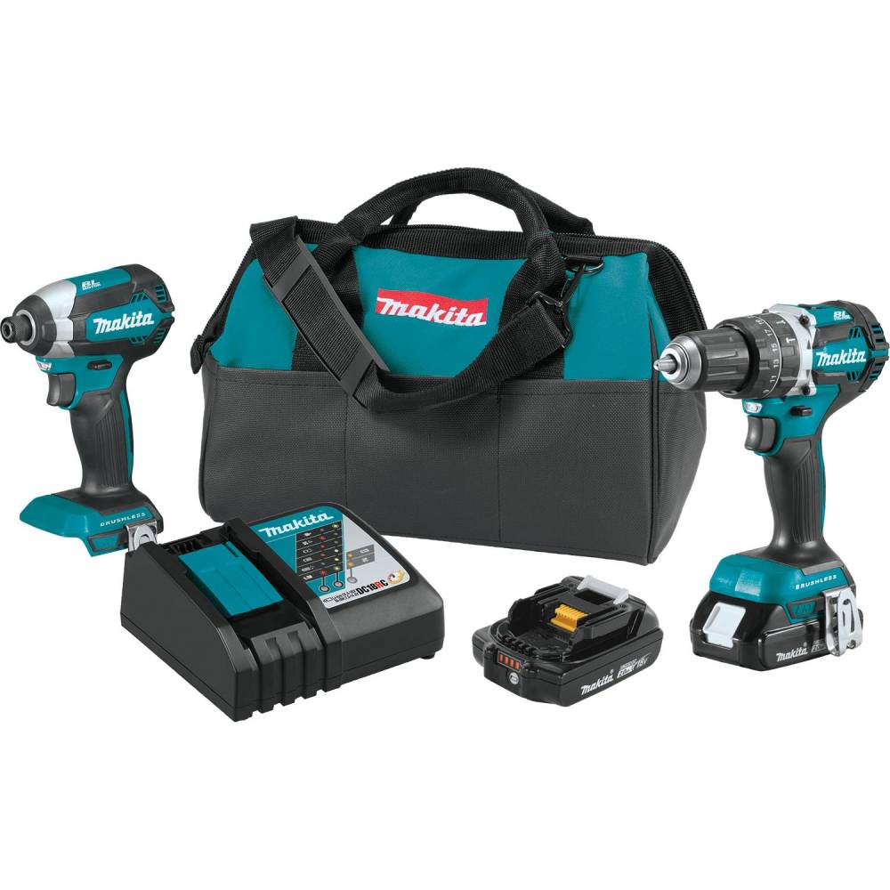 Makita Compact 18V LXT 2pc Drill Impact Combo Kit XT269R from Makita