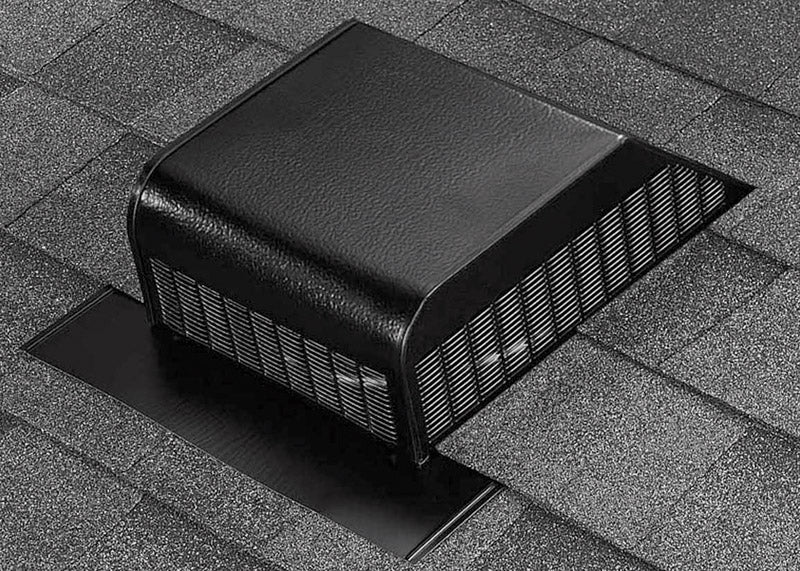 VENT ROOF ALUM50SQ BLK